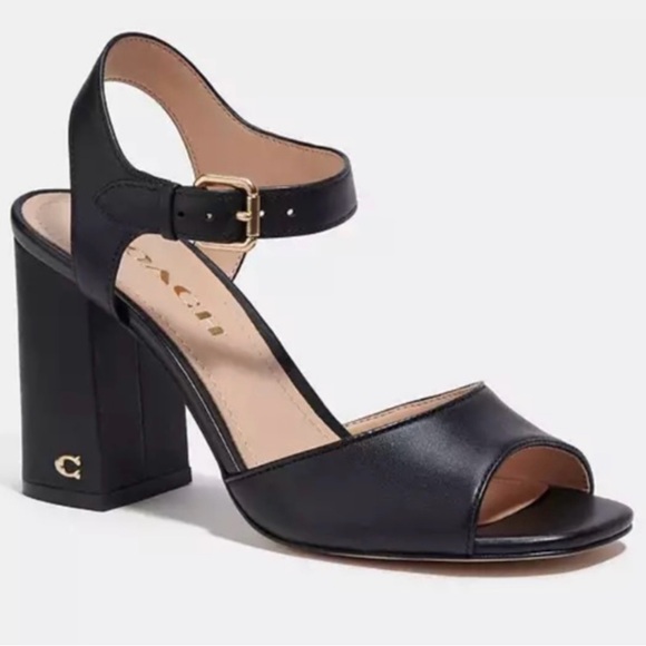 Coach Black Heels - Picture 1 of 6